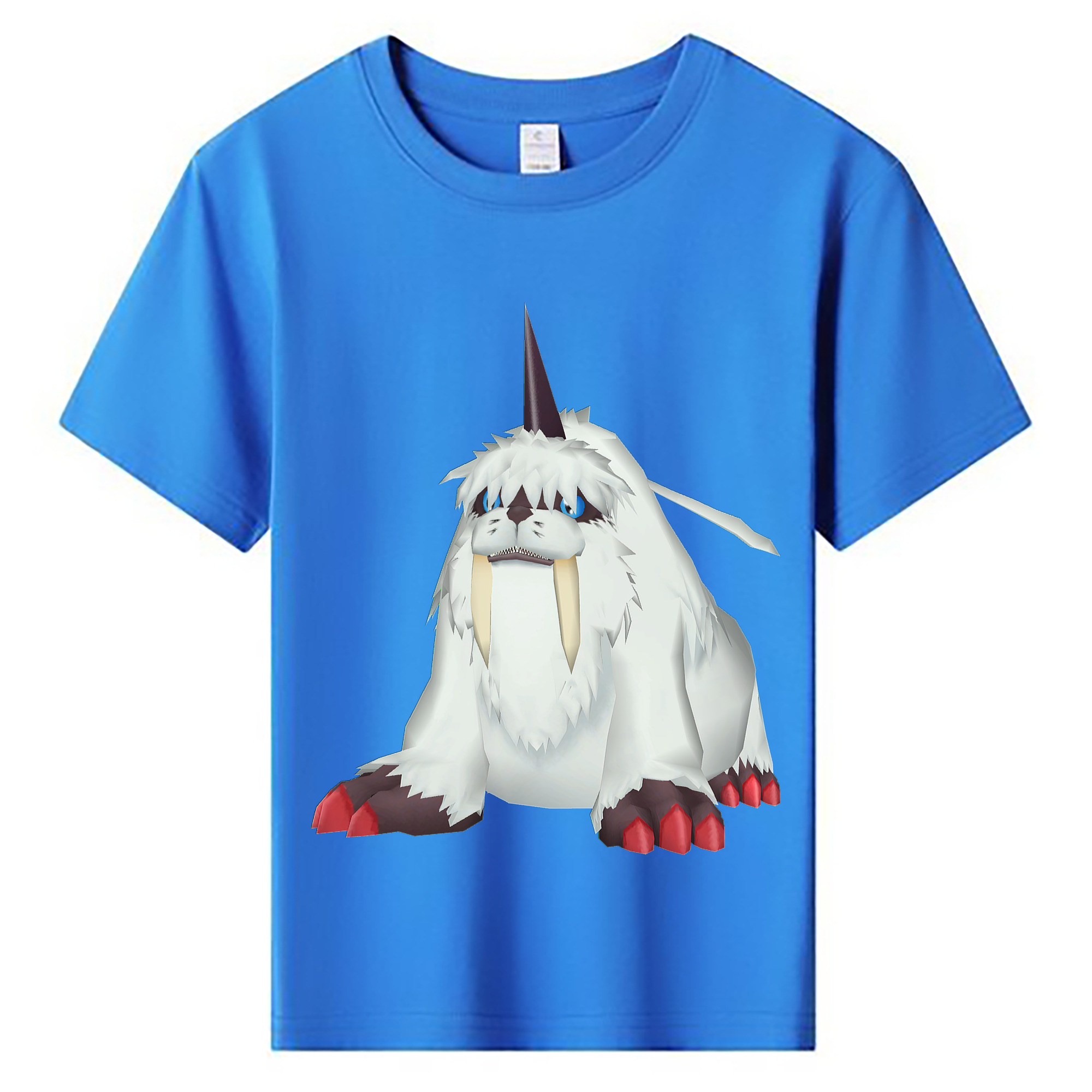 （画像用） Digimon デジタルモンスター/デジモン 綿100％キッズTシャツ（フロントプリント）